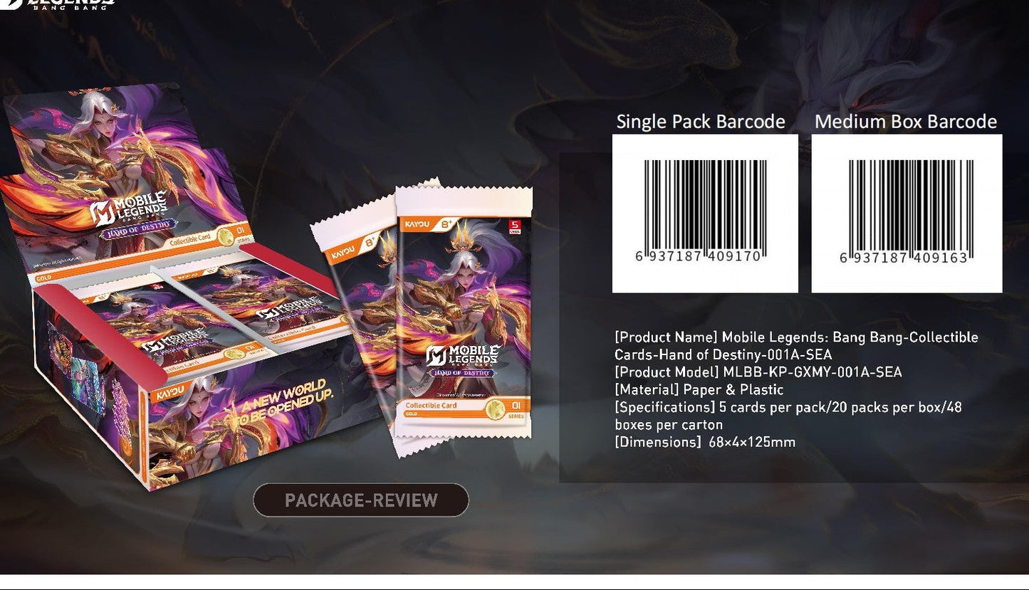 KAYOU Mobile Legends: Bang Bang-Collectible Cards-Hand of Destiny-001A
