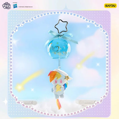 KAYOU My Little Pony Wish Party Series Wish Wind Chime Plush Keychain - Official Licensed Peripheral Toy| 卡遊小馬寶莉星願派對系列星願風鈴毛絨掛件