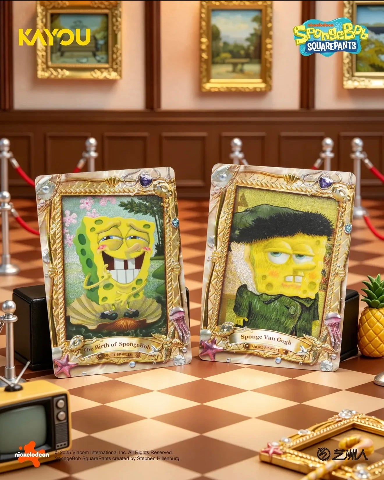 KAYOU English SpongeBob SquarePants-Joyful Moments Collectible Cards-Fashion Edition-001-SEA-Series 1