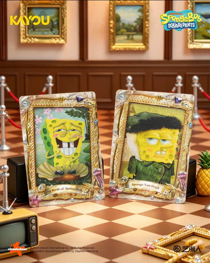 KAYOU English SpongeBob SquarePants-Joyful Moments Collectible Cards-Fashion Edition-001-SEA-Series 1