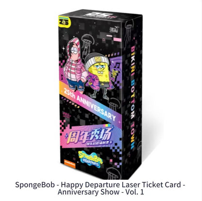 KAYOU SpongeBob SquarePants Holographic Ticket Card - Happy Departure Anniversary Show