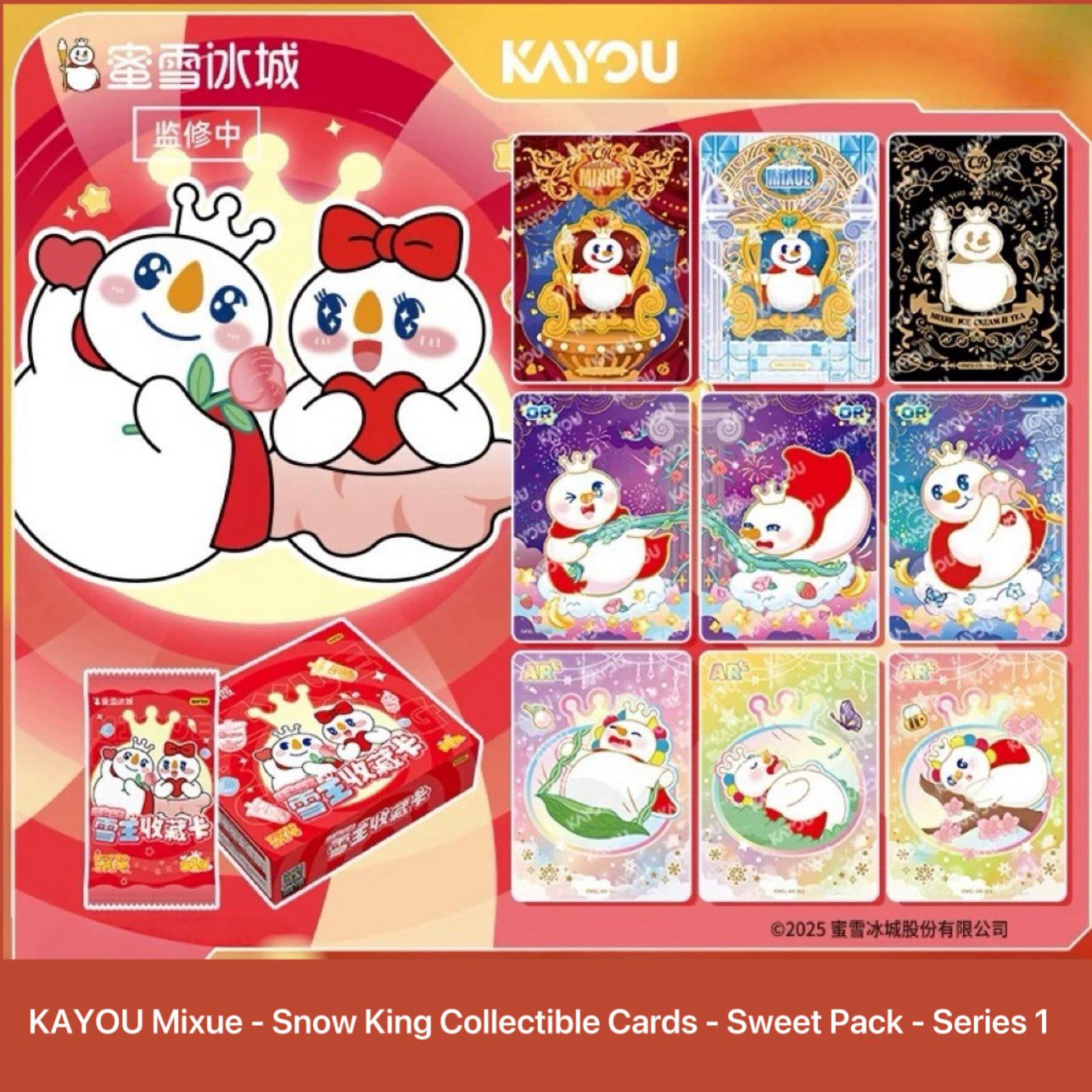 KAYOU Mixue - Snow King Collectible Cards - Sweet Pack - Series 1