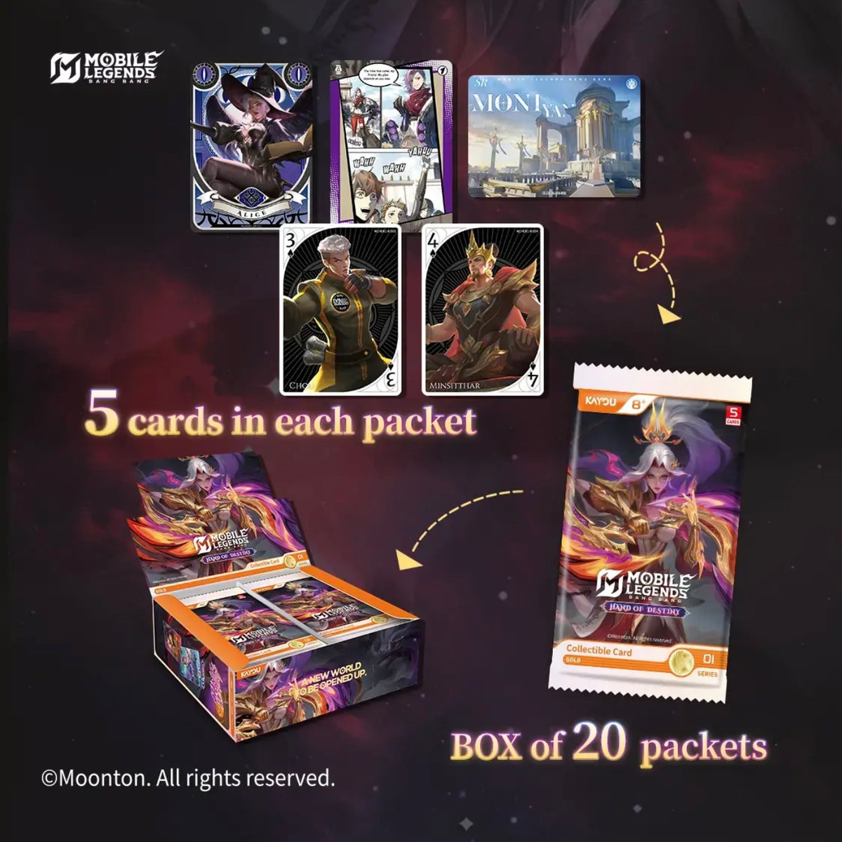 KAYOU Mobile Legends: Bang Bang-Collectible Cards-Hand of Destiny-001A