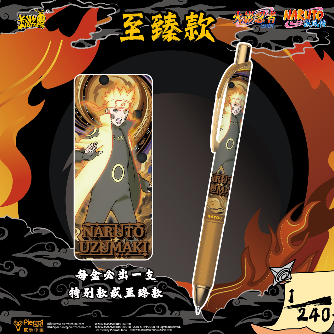 KAYOU Naruto Gel Pen - Ninja Chronicle Blaze Edition Wave 7
