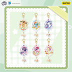 Kayou My Little Pony Magical Garden Series Chibi Acrylic Pendants One Box of(Including 6 Pieces)卡遊 小馬寶莉魔法花園系列Q版亞克力挂件1盒（內含6個）
