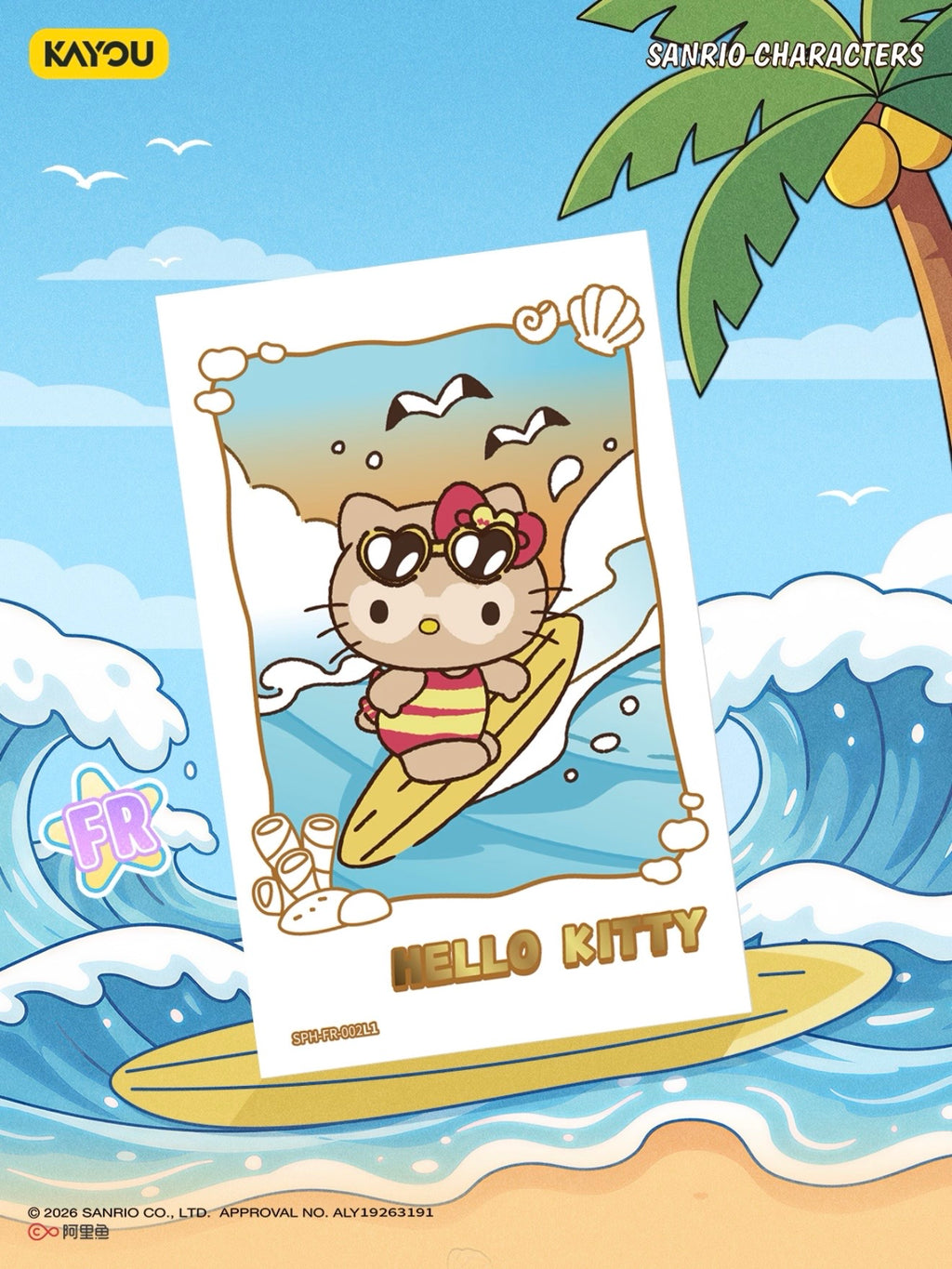 KAYOU Sanrio Characters Snap Shot Photo Cards Memory Pack: Summer Tide Chase