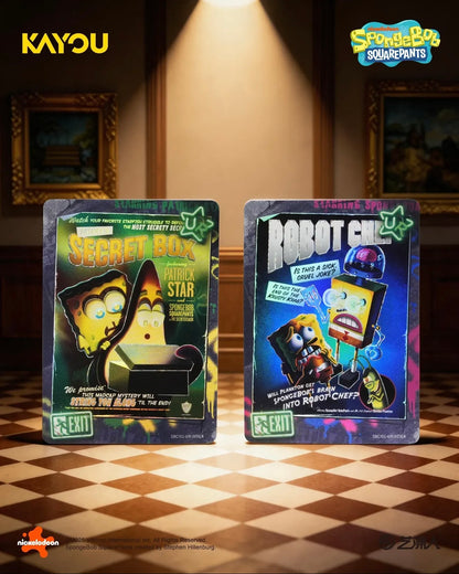 KAYOU English SpongeBob SquarePants-Joyful Moments Collectible Cards-Fashion Edition-001-SEA-Series 1