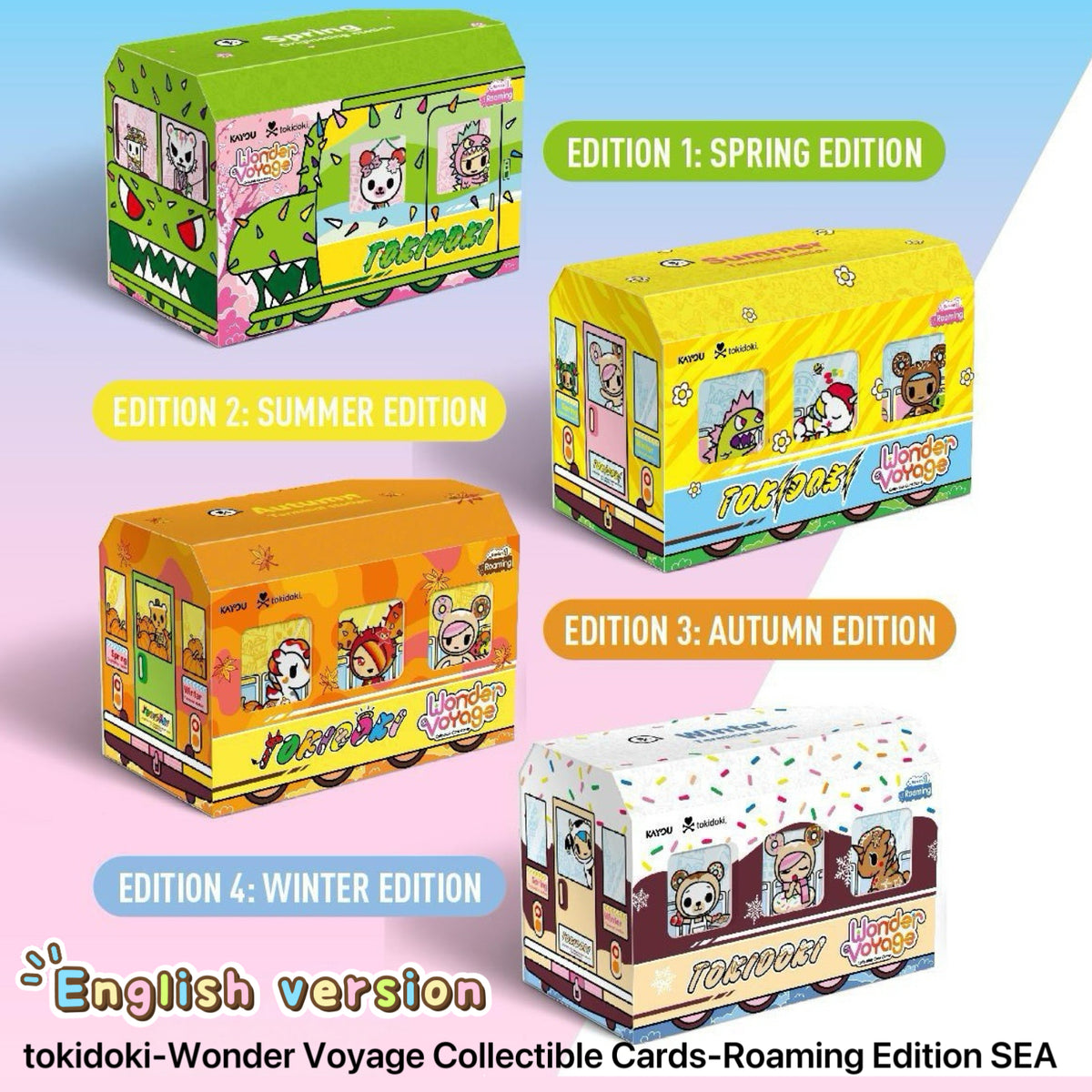 KAYOU tokidoki-Wonder Voyage Collectible Cards-Roaming Edition SEA