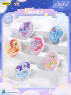 KAYOU My Little Pony Star Wish Party Jacquard Embroidery Badge | One Full Box (Contains 6 Pieces)