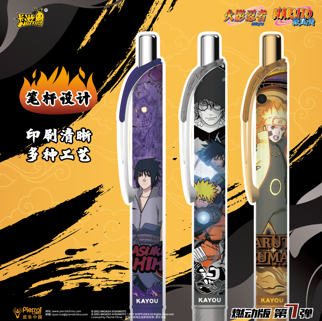 KAYOU Naruto Gel Pen - Ninja Chronicle Blaze Edition Wave 7