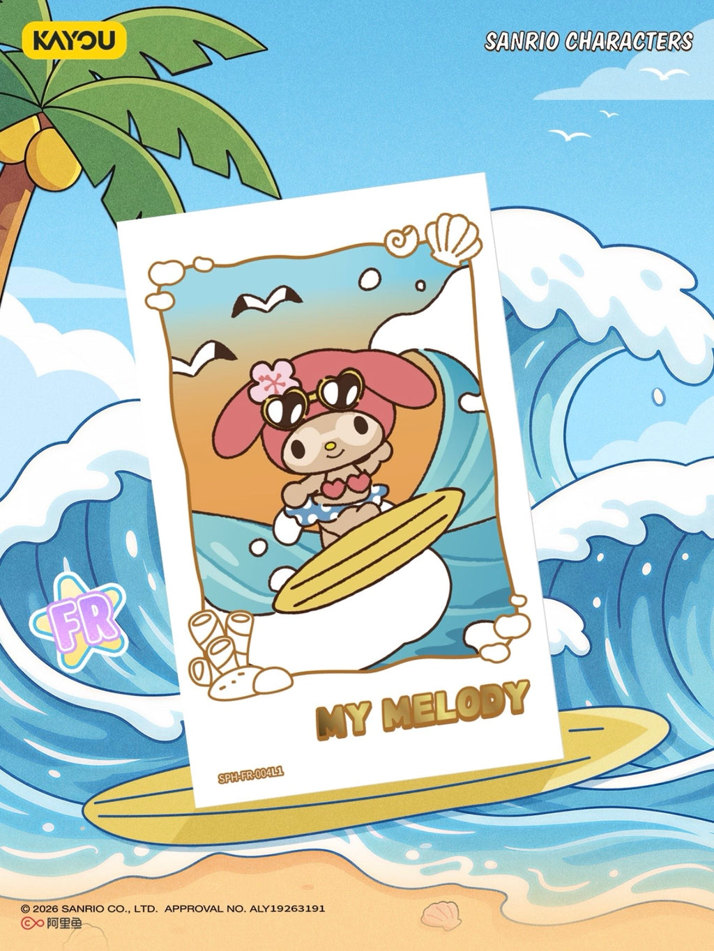 KAYOU Sanrio Characters Snap Shot Photo Cards Memory Pack: Summer Tide Chase
