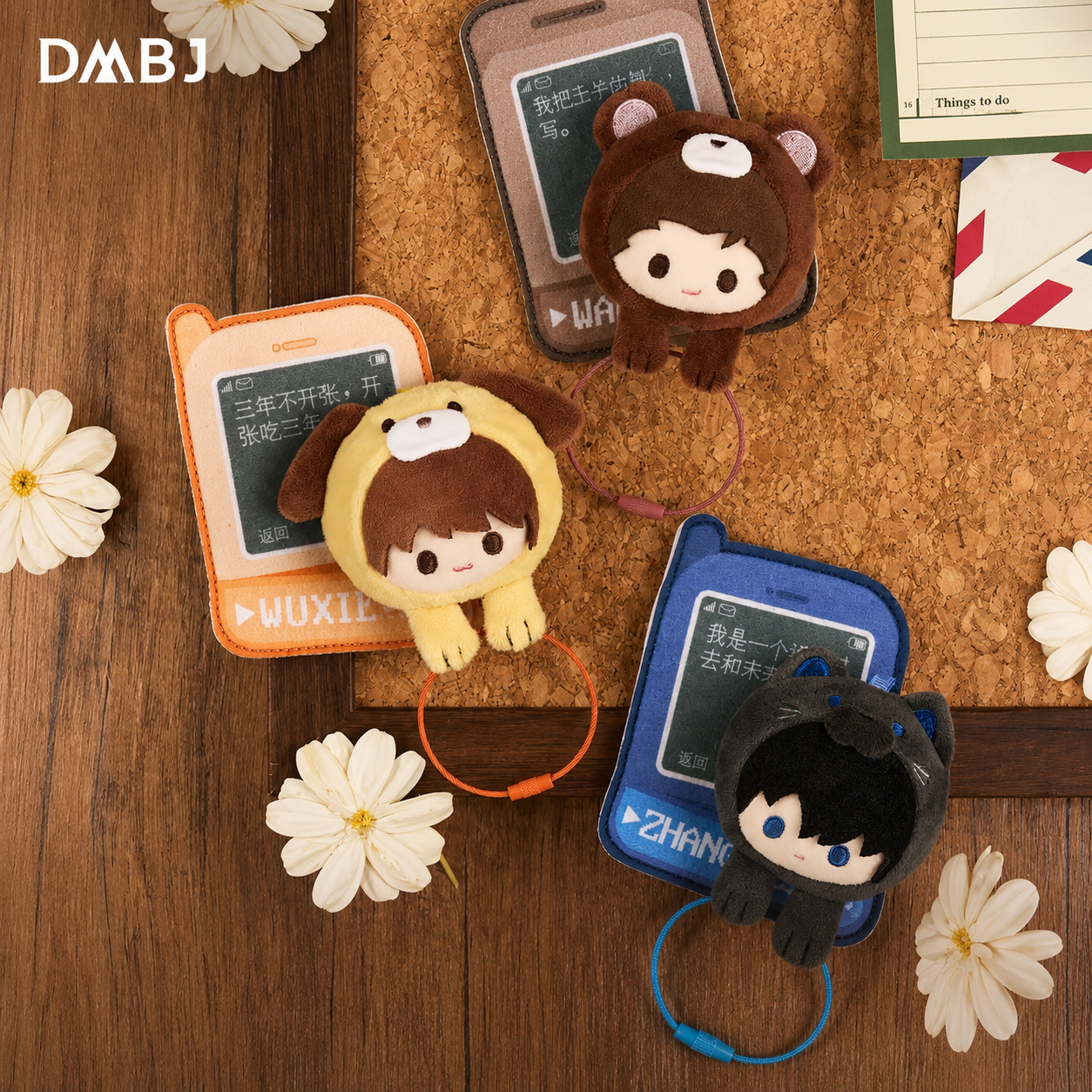 Kayou Daomu Biji Cute Pet Series Plush Fridge Magnet Charms