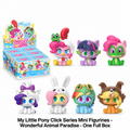 KAYOU My Little Pony Click Series Mini Figurines - Wonderful Animal Paradise- One Full Box (Including 6 Small Boxes)