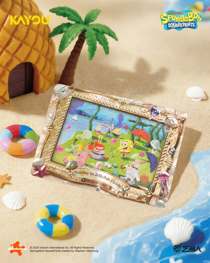 KAYOU English SpongeBob SquarePants-Joyful Moments Collectible Cards-Fashion Edition-001-SEA-Series 1