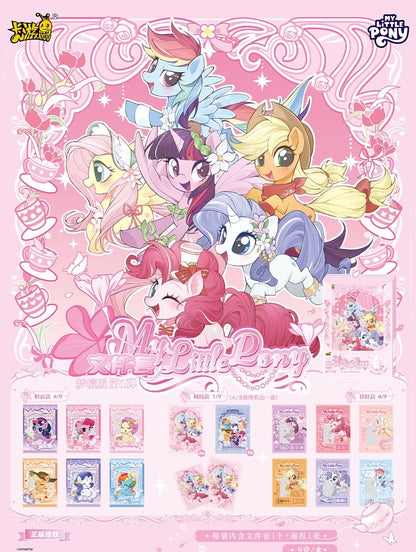 KAYOU My Little Pony Document Folder - Dreamy Edition (A4 Size) | Official Licensed Merchandise | Stationery for Kids & Students (Exam-Friendly) A whole box contains 9 packs.
