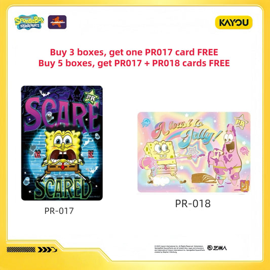KAYOU SpongeBob SquarePants-Joyful Moments Collectible Cards-Fashion Edition-001-SEA-Series 1