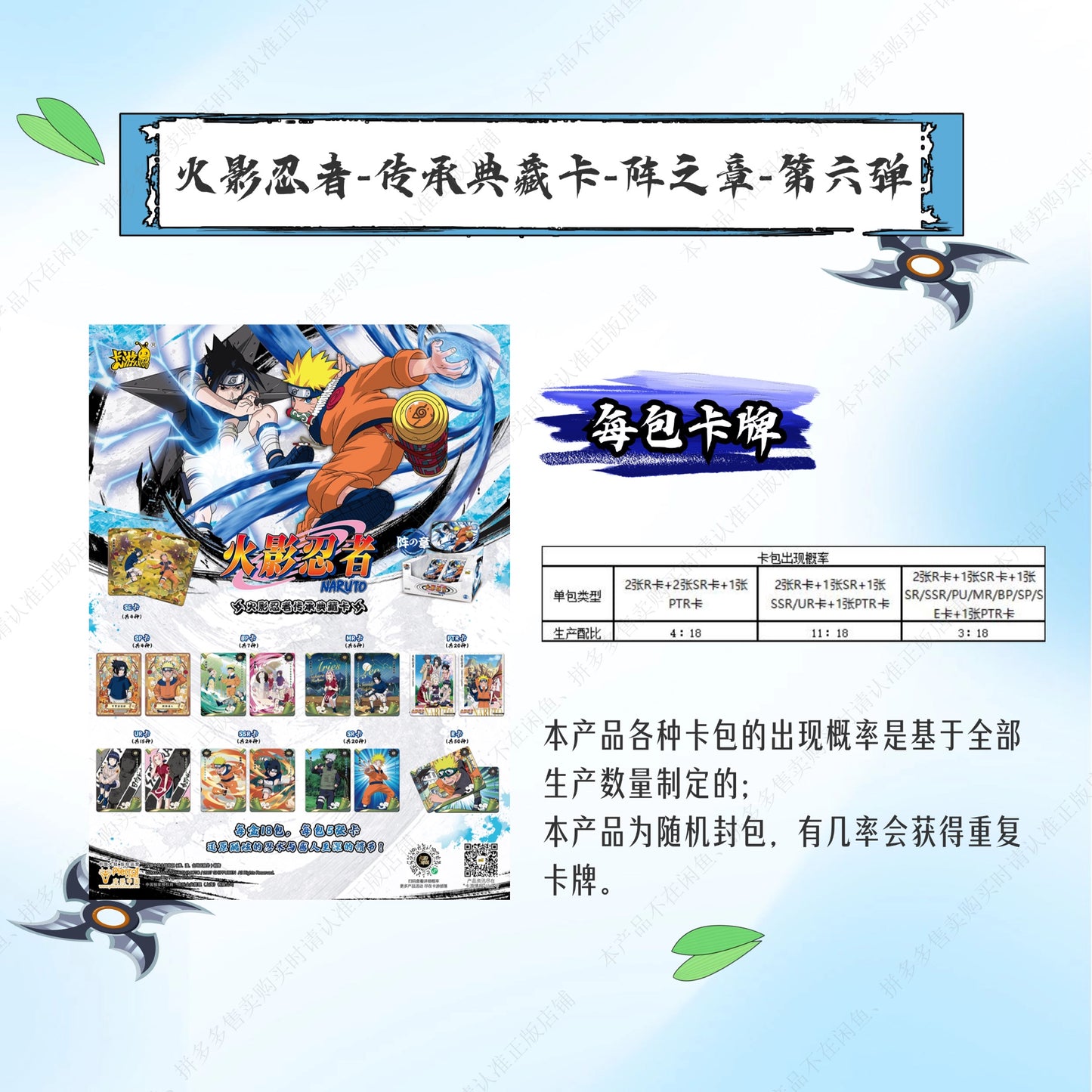 Kayou Naruto Heritage Collection Cards - Formation Chapter Wave 6 - Chinese Version